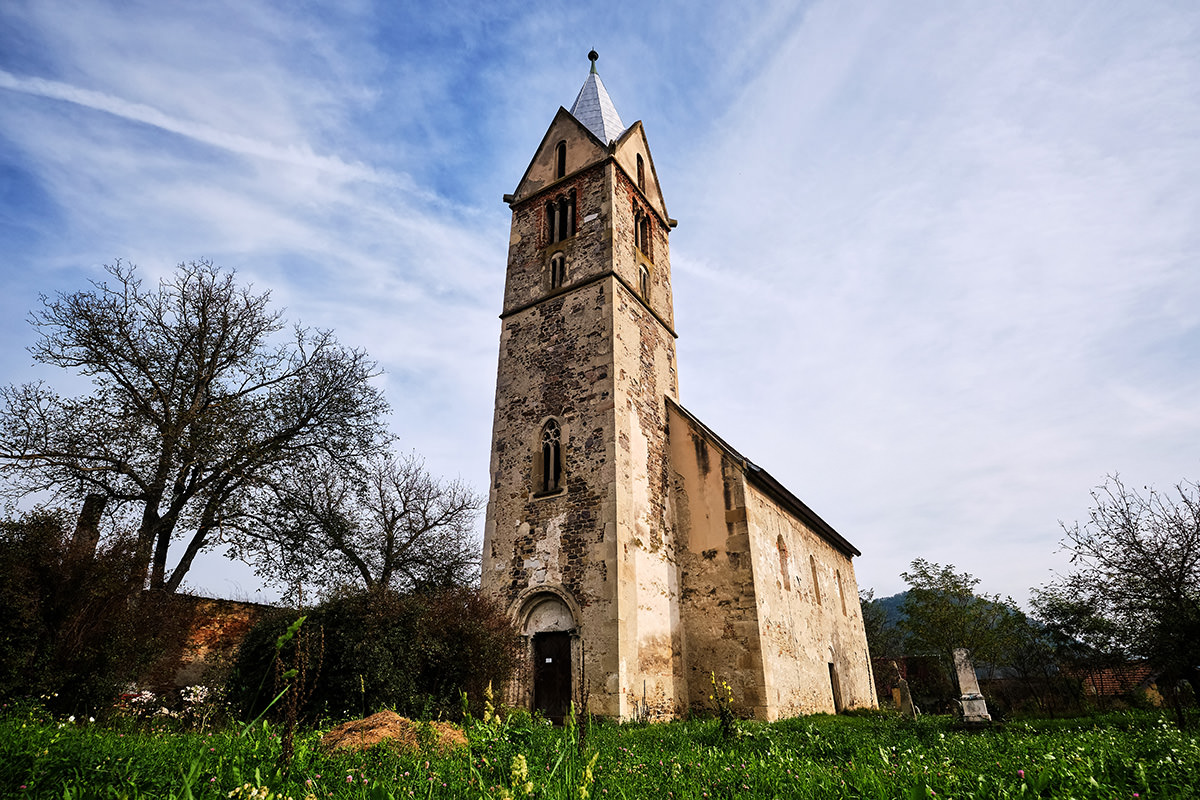 Stone Church of Santamarie Orlea Hateg Country Romania