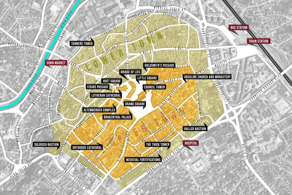 Sibiu Tourist Map
