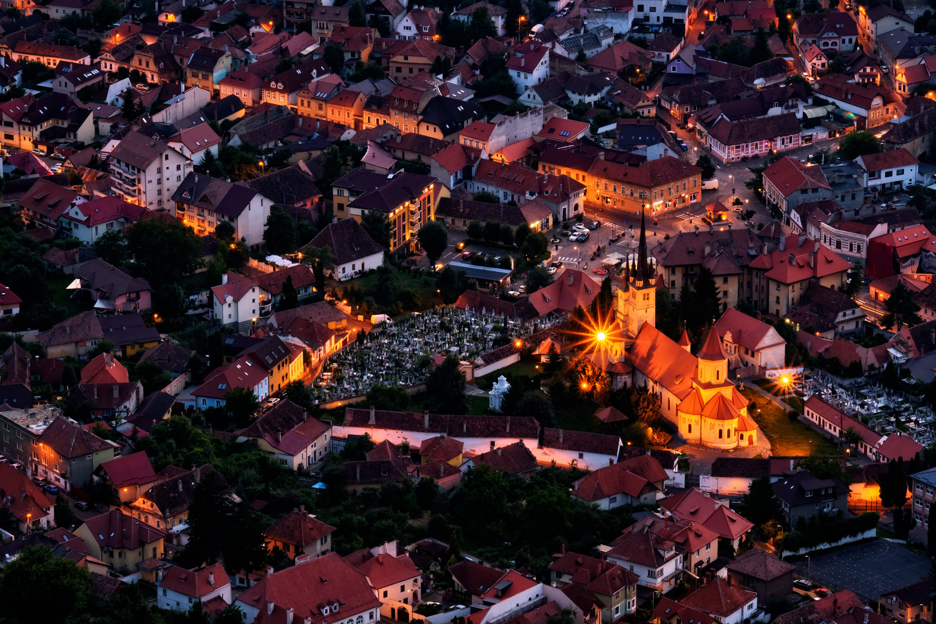 City of Brasov - Fortress of the Seven Bastion - Brasov City in Transylvania