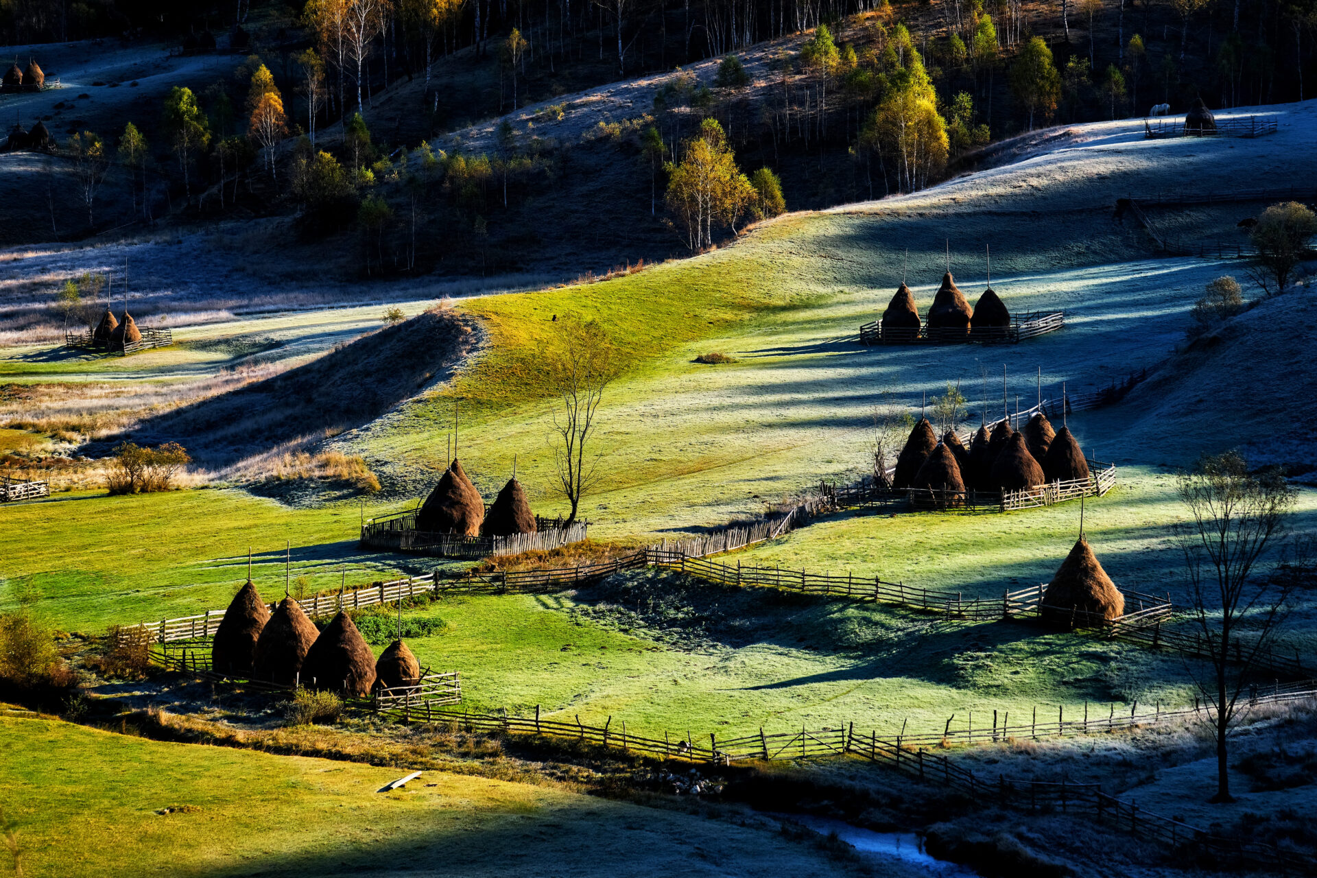 Village of Fundatura Ponorului in Romania