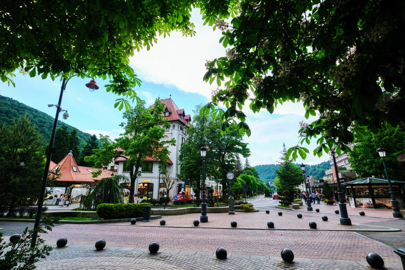 Town of Sinaia on Prahova Valley in Romania 06