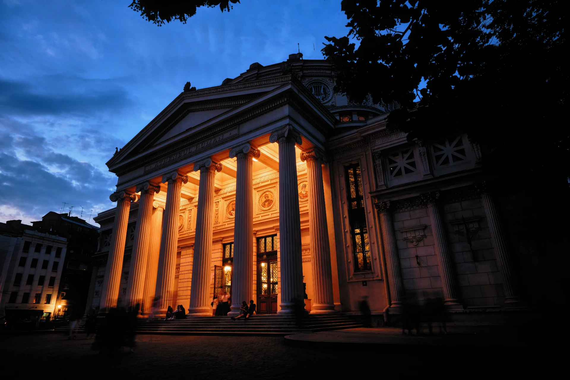 Victory Avenue of Bucharest - Romanian Athenaeum 1